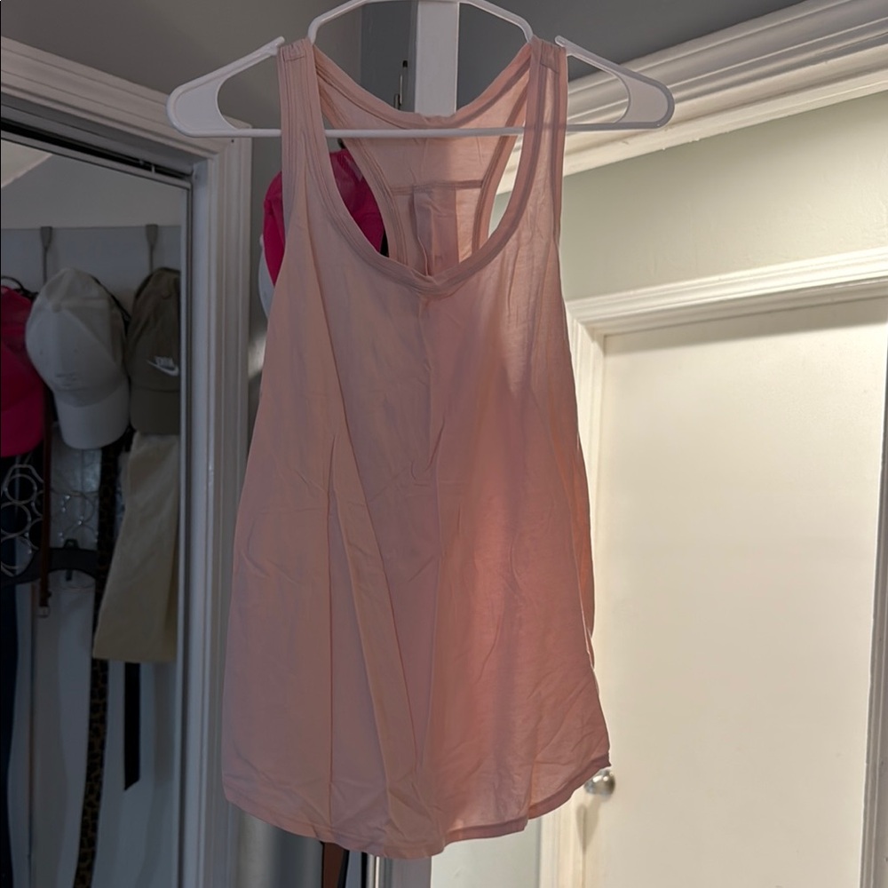 Lululemon Athletica Pink Sleeveless Tank Top with Scoop Neckline